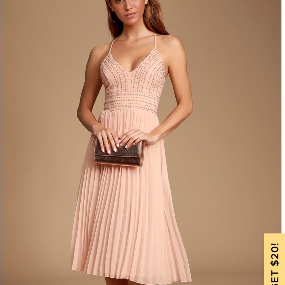 Lulus Delectable Delilah XL NWOT peach